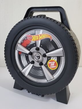 Hot Wheels Tire Carry Case – Black Toy Car Storage